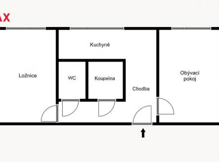 Pronájem bytu, 2+1, 55 m²