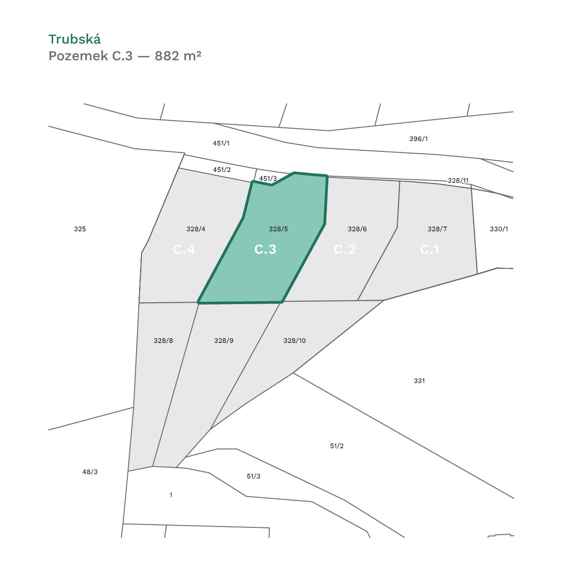 Prodej jedinečného pozemku, 959 m², Trubská, U dibřího potoka, Beroun