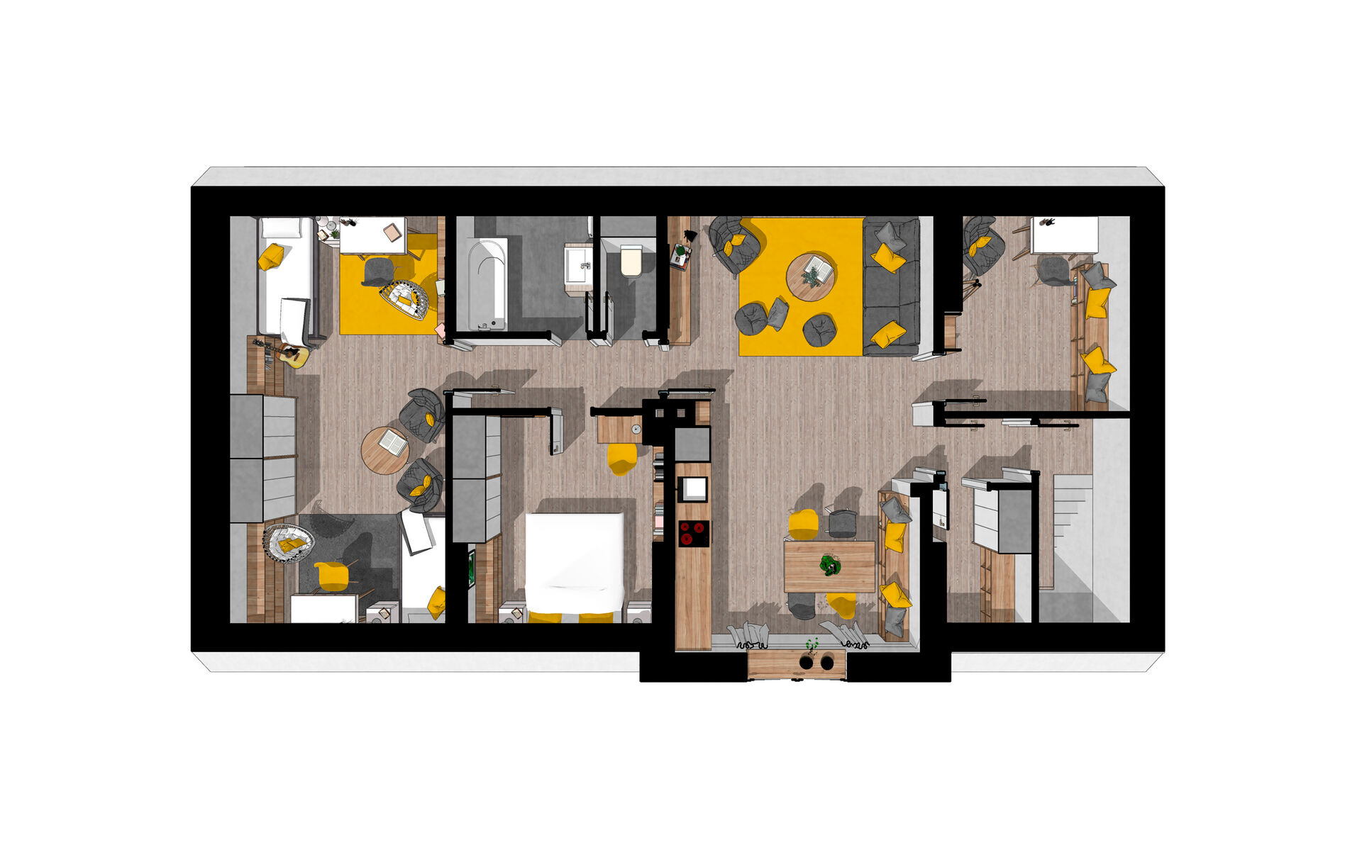 Prodej bytu 4+1, 92 m², v rodinném domě, se zahradou, Bystřice nad Úhlavou