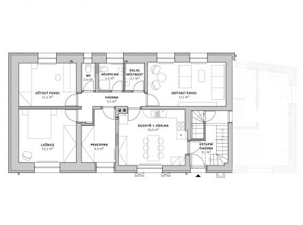 Prodej bytu, 4+1, 92 m²