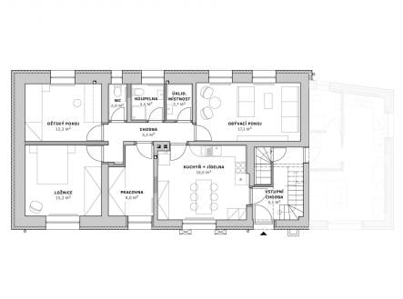 Pronájem bytu, 4+1, 92 m²