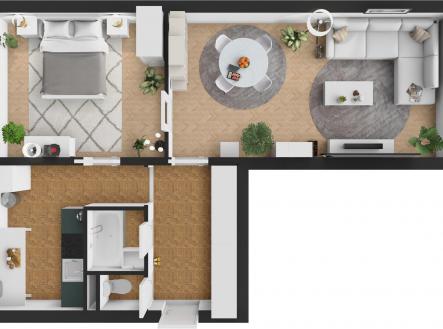 Prodej bytu, 2+1, 58 m²