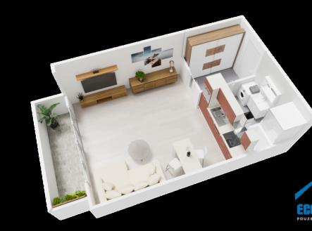 Prodej bytu, 1+kk, 33 m²