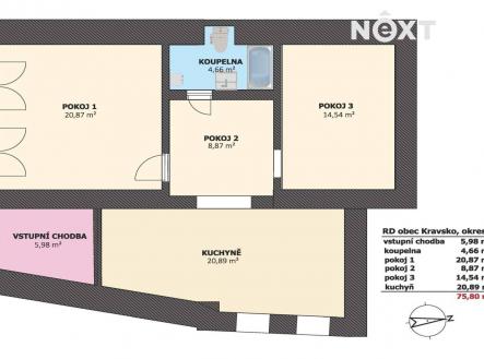 Prodej domu/vily, 76 m²