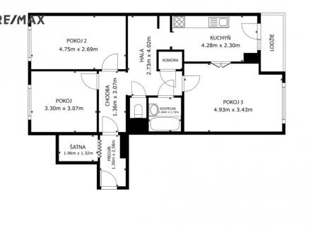 Prodej bytu, 3+1, 73 m²