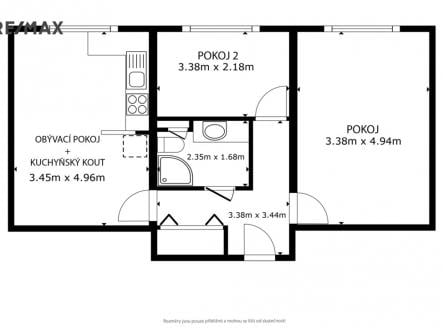 Pronájem bytu, 3+kk, 52 m²