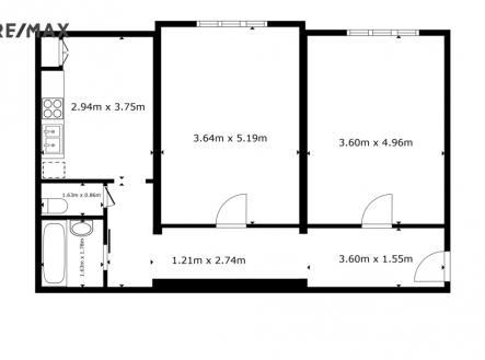 Prodej bytu, 2+1, 64 m²