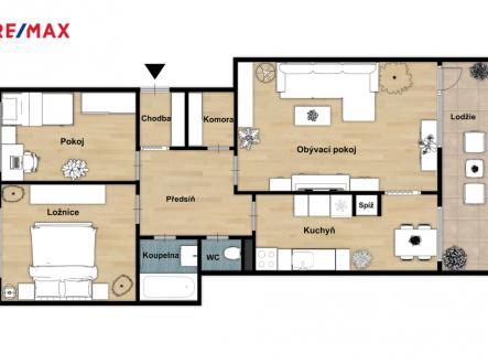 Prodej bytu, 3+1, 72 m²