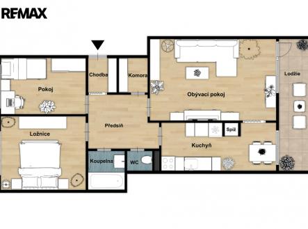 Prodej bytu, 3+1, 72 m²