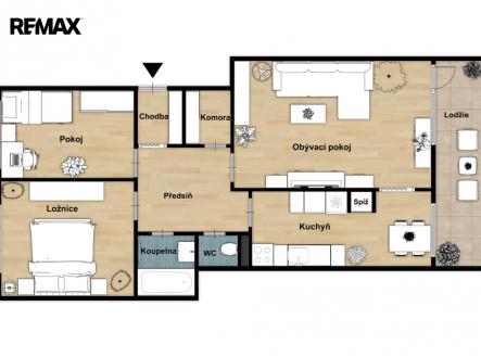 Prodej bytu, 3+1, 72 m²