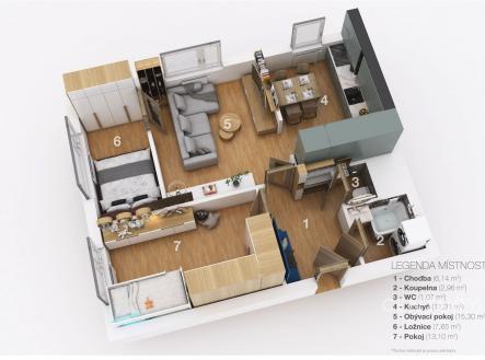 Prodej bytu, 3+1, 58 m²