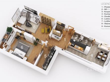 Prodej bytu, 2+1, 63 m²