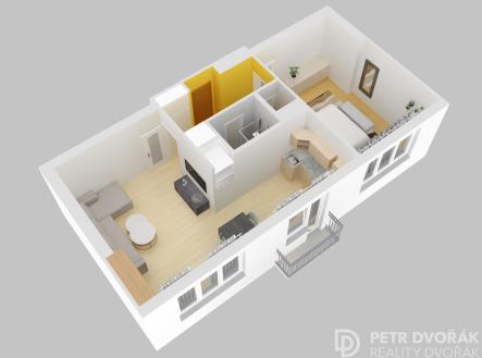 Prodej bytu, 2+kk, 34 m²