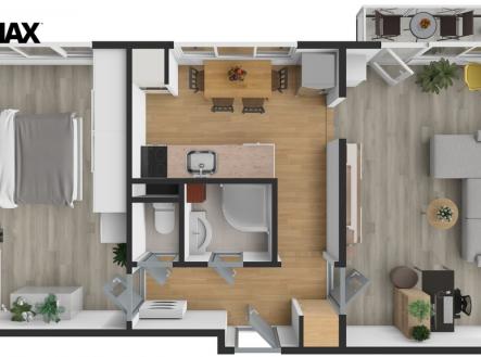 Pronájem bytu, 2+1, 54 m²