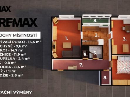 Prodej bytu, 3+1, 66 m²