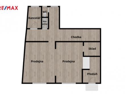 Pronájem - obchodní prostor, 89 m²