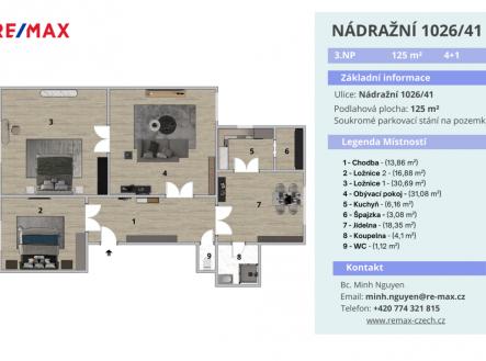Prodej bytu, 4+1, 125 m²