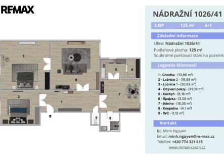Prodej bytu, 4+1, 125 m²