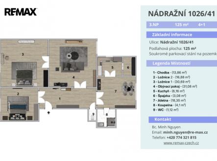 Prodej bytu, 4+1, 125 m²