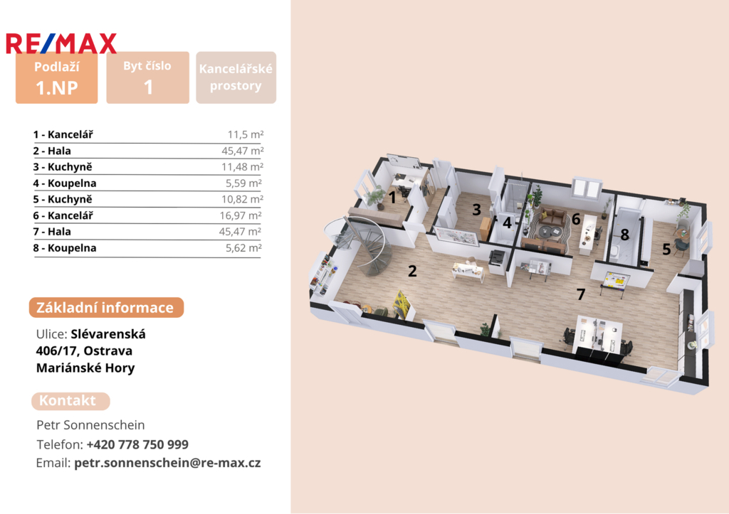 Slévarenská | Sonnennschein| RE/MAX Centrum| +420 778 750 999