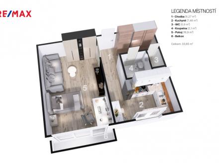 Prodej bytu, 1+1, 36 m²