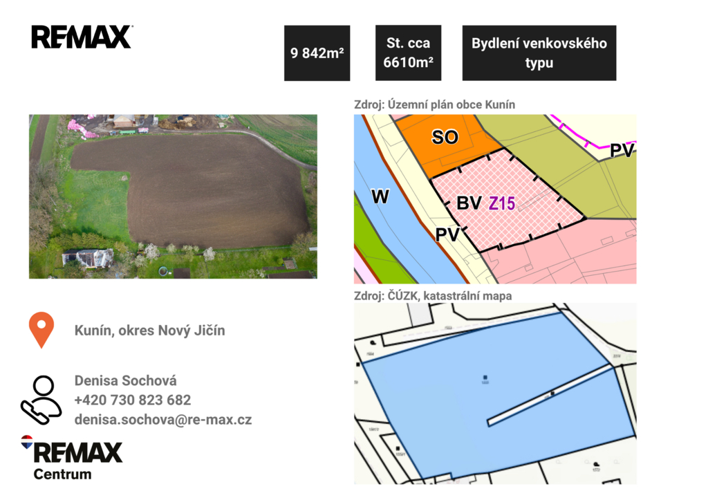 Pozemek | Denisa Sochová | +420 730 823 682 | denisa.sochova@re-max.cz