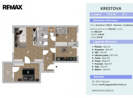 Prodej bytu, 3+1, 73 m²
