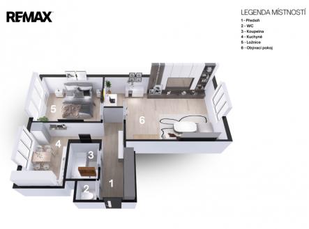 Prodej bytu, 2+1, 55 m²