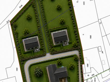 Prodej plánované parcely se zahradou, Kunín – cca 3 200 m²
