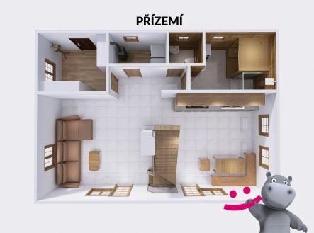 Chalupa Staškov přízemí