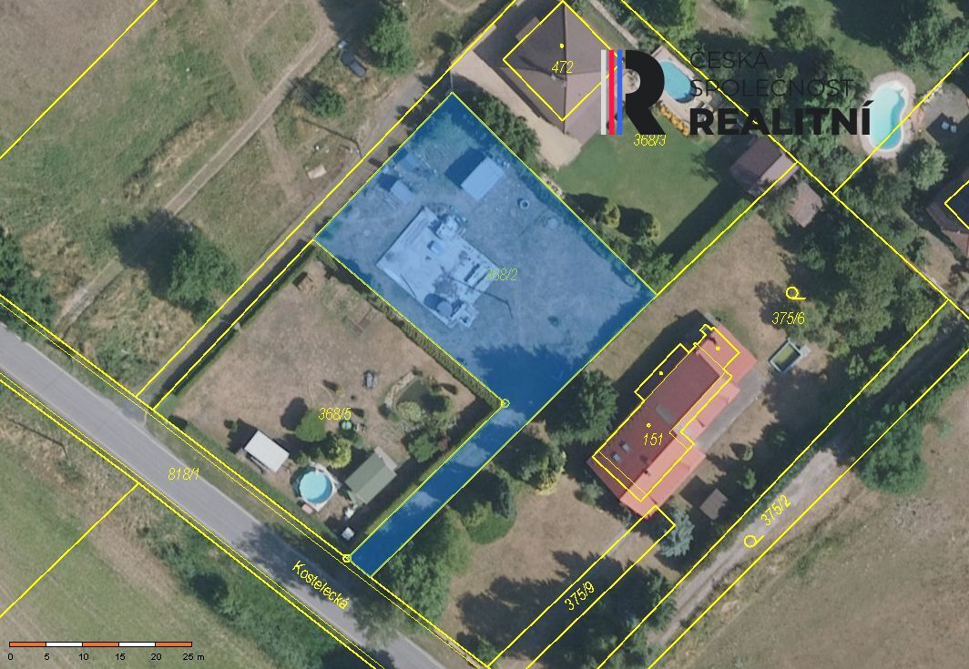 Stavební pozemek se stavební připraveností 1156 m2 Tišice Kozly- změna ceny !