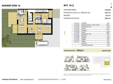 Prodej bytu, 3+kk, 101 m²