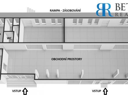 Pronájem obchodní prostor, 373 m²
