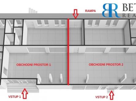 Pronájem obchodní prostory, 373 m²