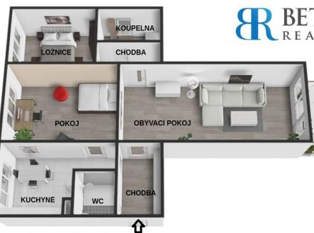 Prodej bytu, 3+1, 78 m²