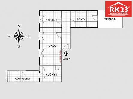 Prodej bytu, 3+1, 73 m²