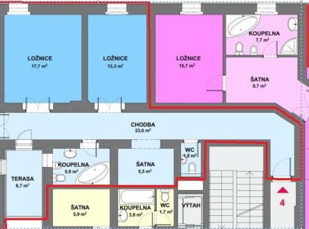 Prodej bytu, 3+kk, 113 m²