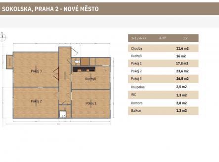 Prodej bytu, 4+kk, 102 m²