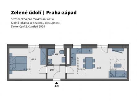 Prodej bytu, 2+kk, 46 m²