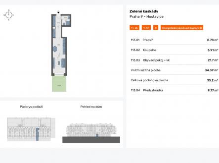 Prodej bytu, 1+kk, 35 m²