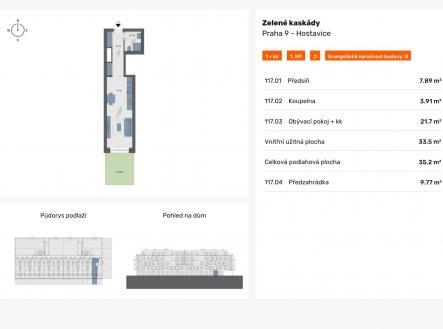 Prodej bytu, 1+kk, 35 m²