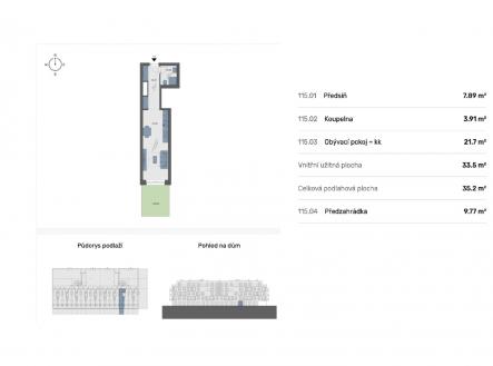 Prodej bytu, 1+kk, 35 m²