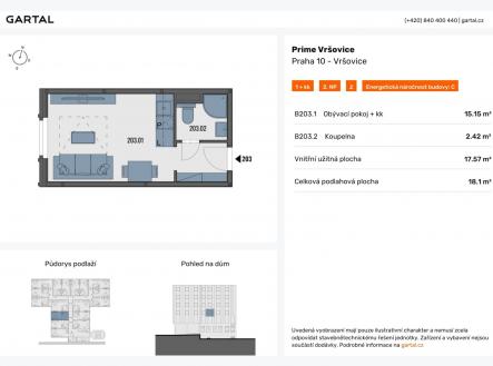 Prodej bytu, 1+kk, 18 m²