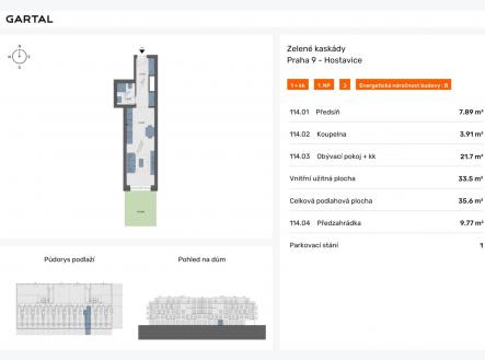 Prodej bytu, 1+kk, 36 m²