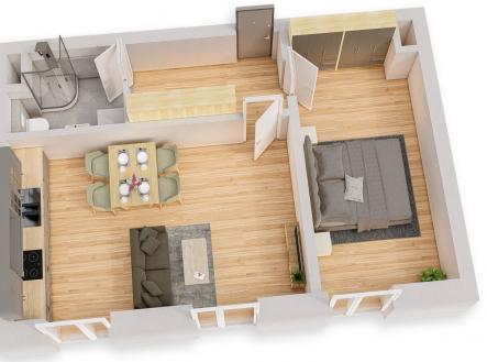 Prodej bytu, 2+kk, 48 m²