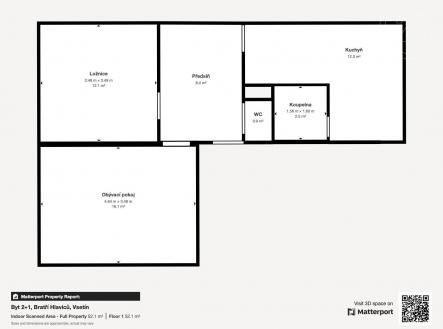 Prodej bytu, 2+1, 52 m²