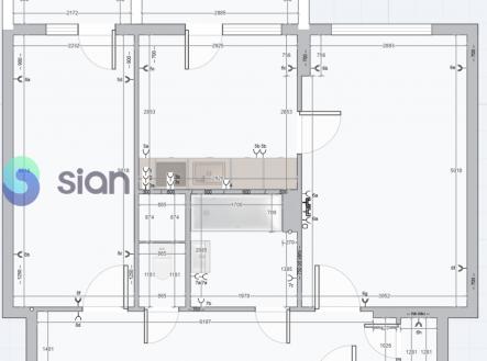 Pronájem bytu, 2+1, 56 m²