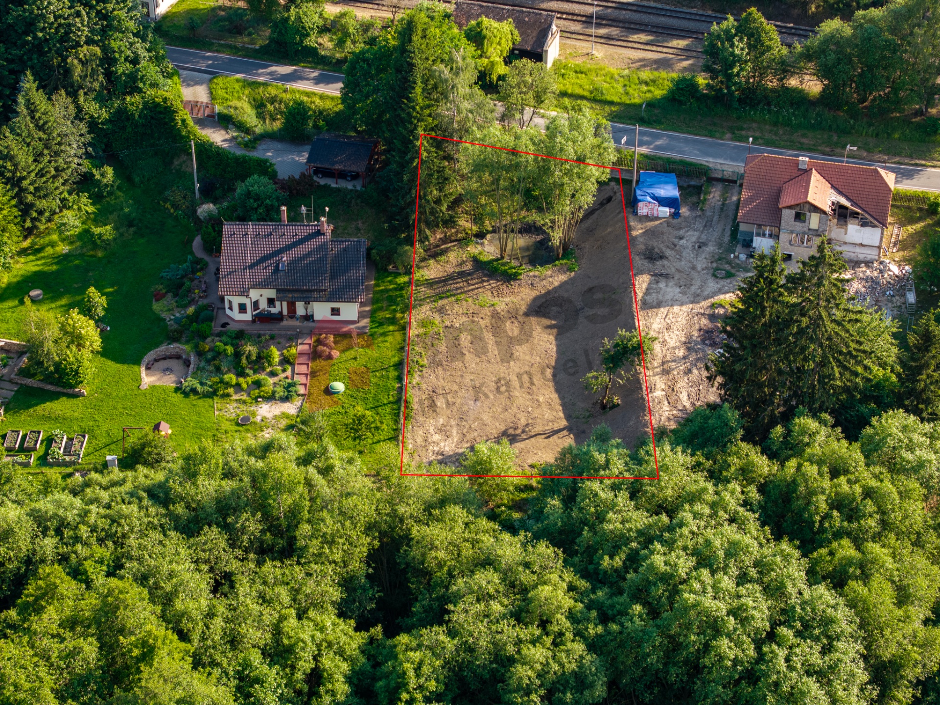Prodám stavební pozemek 1000 m2 v Lísku, okr. Benešov
