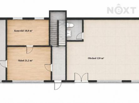 Pronájem komerčního objektu, obchodní centrum, 190 m²