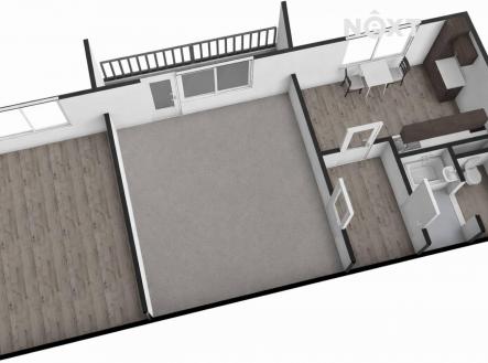 Prodej bytu, 2+1, 43 m²